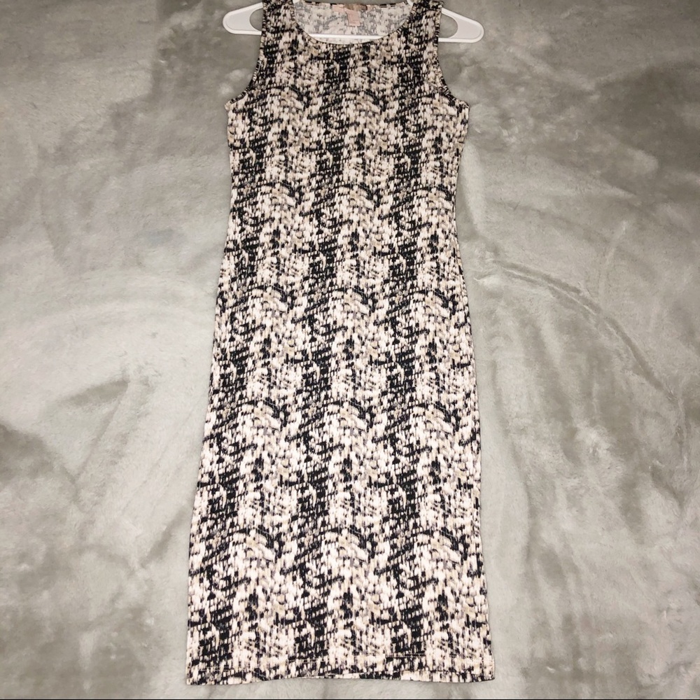 Forever 21 Dress Snakeskin Pattern Sleeveless